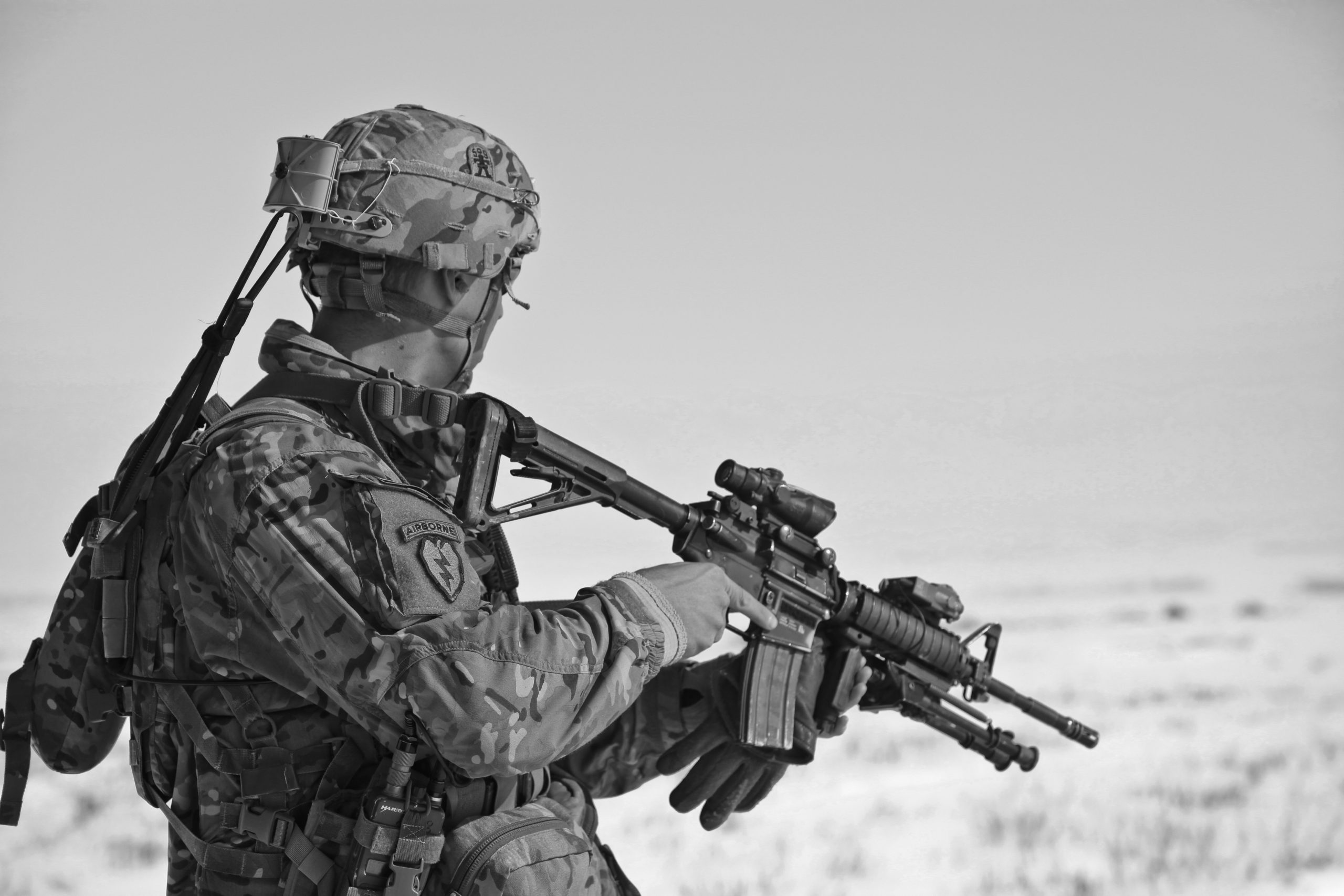 special forces soldier on patrols
