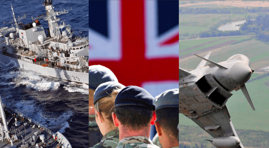 British armed forces, navy, army, airforce