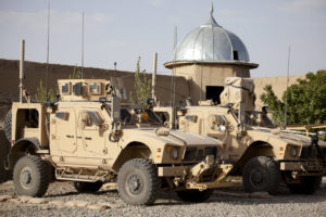 Armoured Army truck in Afghanistan